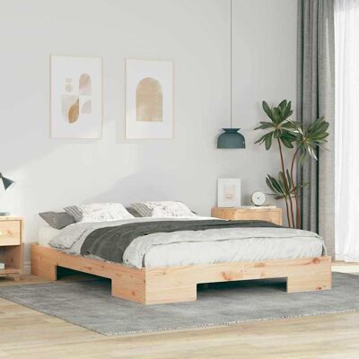 vidaXL Bettgestell Braun 150 x 200 cm - Braun vidaXL Bettgestell Braun 150 x 200 cm - Braun