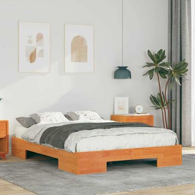 vidaXL Bettgestell Braun 120 x 190 cm - Braun vidaXL Bettgestell Braun 120 x 190 cm - Braun