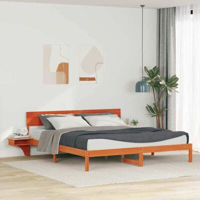 vidaXL Bettrahmen Wachsbraun 180 x 200 cm Massives Kiefernholz - Braun vidaXL Bettrahmen Wachsbraun 180 x 200 cm Massives Kiefernholz - Braun