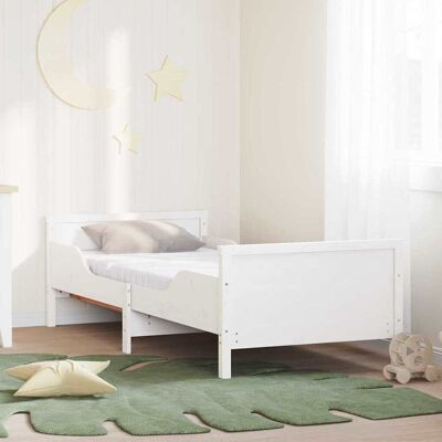 vidaXL Bettrahmen mit erweiterbarem Matratze Weiß 80 x 200 cm - Weiß vidaXL Bettrahmen mit erweiterbarem Matratze Weiß 80 x 200 cm - Weiß