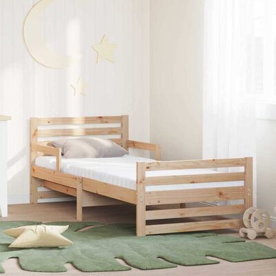 vidaXL Bettrahmen mit ausziehbarem Matratze Braun 80 x 200 cm - Braun vidaXL Bettrahmen mit ausziehbarem Matratze Braun 80 x 200 cm - Braun