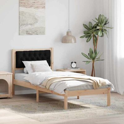 vidaXL Bettrahmen Schwarz 80 x 200 cm Massives Kiefernholz - Braun vidaXL Bettrahmen Schwarz 80 x 200 cm Massives Kiefernholz - Braun