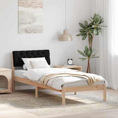 vidaXL Bettgestell Braun und Schwarz 80 x 200 cm Massivholz Kiefer - Braun vidaXL Bettgestell Braun und Schwarz 80 x 200 cm Massivholz Kiefer - Braun