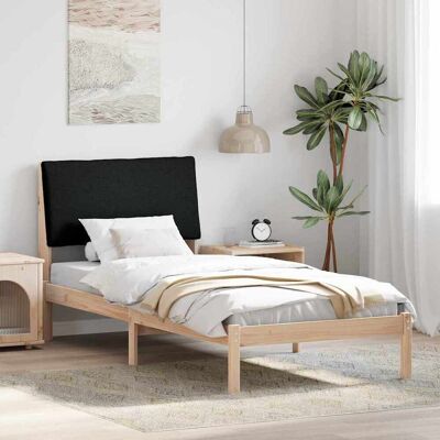 vidaXL Bettgestell Braun und Schwarz 100 x 200 cm Massivholz Kiefer - Braun vidaXL Bettgestell Braun und Schwarz 100 x 200 cm Massivholz Kiefer - Braun