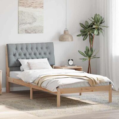 vidaXL Bettgestell mit gepolstertem Kopfteil Braun 100 x 200 cm - Braun vidaXL Bettgestell mit gepolstertem Kopfteil Braun 100 x 200 cm - Braun