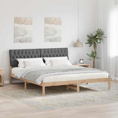 vidaXL Bettgestell mit gepolstertem Kopfteil Braun 180 x 200 cm - Braun vidaXL Bettgestell mit gepolstertem Kopfteil Braun 180 x 200 cm - Braun