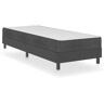 vidaXL Boxspring-Bettgestell Grau Stoff 90x200 cm - Grau