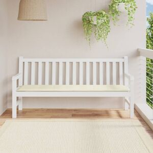 vidaXL Gartenbank-Auflage Creme 180x50x3 cm Oxford-Gewebe - Creme