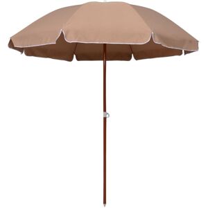 vidaXL Sonnenschirm mit Stahlmast 240 cm Taupe - Taupe