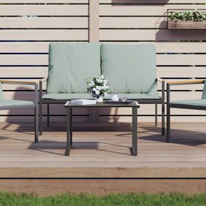 vidaXL Gartentisch Anthrazit 55x40x37 cm Stahl - Anthrazit