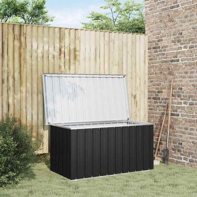 vidaXL Gartenbox Anthrazit 129x67x65 cm - Anthrazit vidaXL Gartenbox Anthrazit 129x67x65 cm - Anthrazit
