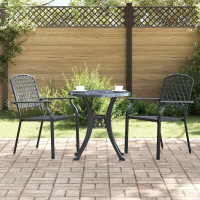 vidaXL Gartenstuhl 2 pcs Anthrazit 56 x 65 x 89 cm Stahl - Anthrazit vidaXL Gartenstuhl 2 pcs Anthrazit 56 x 65 x 89 cm Stahl - Anthrazit