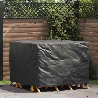 vidaXL Möbelbezug Schwarz 125 x 125 x 74 cm 210D Oxford Stoff - Schwarz vidaXL Möbelbezug Schwarz 125 x 125 x 74 cm 210D Oxford Stoff - Schwarz