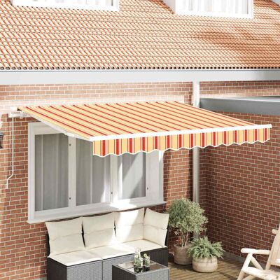 vidaXL Markisenersatzstoff Mehrfarbig 3,5 x 2 m Polyester - Mehrfarbig vidaXL Markisenersatzstoff Mehrfarbig 3,5 x 2 m Polyester - Mehrfarbig