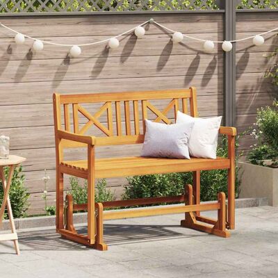 vidaXL Garten Schaukeltbank Natur 110 x 59 x 97 cm Massivholz Akazie - Braun vidaXL Garten Schaukeltbank Natur 110 x 59 x 97 cm Massivholz Akazie - Braun