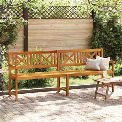 vidaXL Bank Outdoor Natur 220 x 56 x 90 cm Massivholz Akazie - Braun vidaXL Bank Outdoor Natur 220 x 56 x 90 cm Massivholz Akazie - Braun