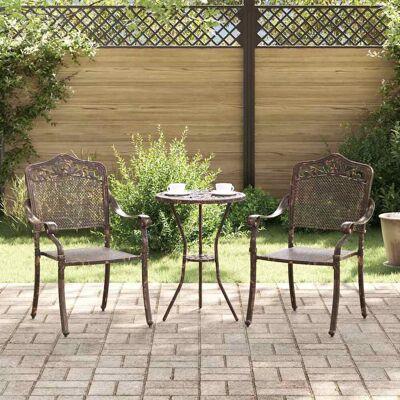 Vidaxl Gartensessel - Robuste Gusseisen, Antik Bronze-Finish, Ergonomische Armlehnen - Gartenmöbel Vidaxl Gartensessel - Robuste Gusseisen, Antik Bronze-Finish, Ergonomische Armlehnen - Gartenmöbel