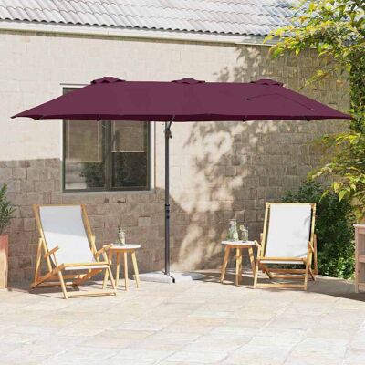 vidaXL Sonnenschirm Bordeauxrot 372 x 198 x 243 cm - Rot vidaXL Sonnenschirm Bordeauxrot 372 x 198 x 243 cm - Rot