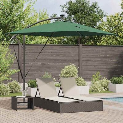 vidaXL Sonnenschirm Grün 249 x 249 x 250 cm Polyester und Aluminium - Grün vidaXL Sonnenschirm Grün 249 x 249 x 250 cm Polyester und Aluminium - Grün