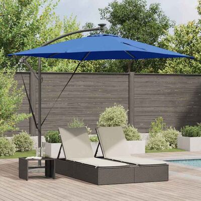 vidaXL Sonnenschirm 249 x 249 x 250 cm Polyester und Aluminium - Blau vidaXL Sonnenschirm 249 x 249 x 250 cm Polyester und Aluminium - Blau