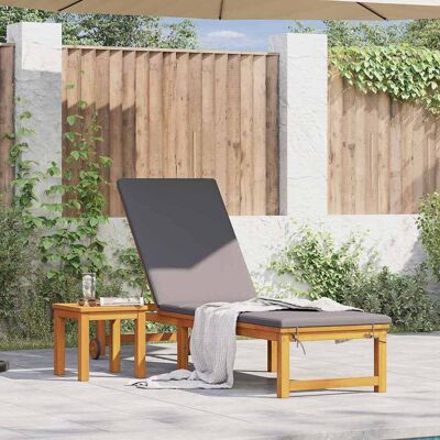 Vidaxl - Loungesessel mit Grauen Kissen - Für Draußen Vidaxl - Loungesessel mit Grauen Kissen - Für Draußen