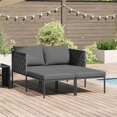 Vidaxl Stahlrahmen Outdoor Relaxsessel mit Kissen Vidaxl Stahlrahmen Outdoor Relaxsessel mit Kissen