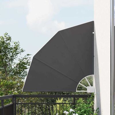 vidaXL Balkon Sichtschutz 115 x 115 cm Polyester Schwarz - Schwarz vidaXL Balkon Sichtschutz 115 x 115 cm Polyester Schwarz - Schwarz