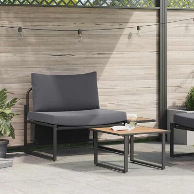 vidaXL Anthrazit Modulare Außensitzgelegenheiten - Outdoor Seating vidaXL Anthrazit Modulare Außensitzgelegenheiten - Outdoor Seating