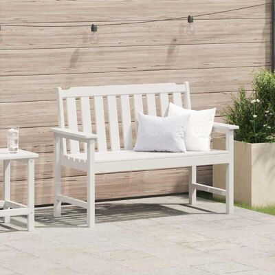 vidaXL Gartenbank Weiß 120 x 59 x 88 cm HDPE - Weiß vidaXL Gartenbank Weiß 120 x 59 x 88 cm HDPE - Weiß