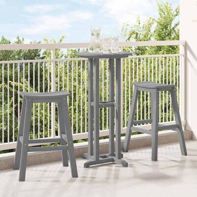 vidaXL Barhocker 2 stk. Hellgrau 52 x 43 x 73,5 cm HDPE - Hellgrau vidaXL Barhocker 2 stk. Hellgrau 52 x 43 x 73,5 cm HDPE - Hellgrau