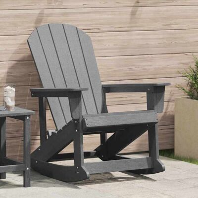 vidaXL Adirondack-Schaukelstuhl Hellgrau HDPE - Hellgrau vidaXL Adirondack-Schaukelstuhl Hellgrau HDPE - Hellgrau