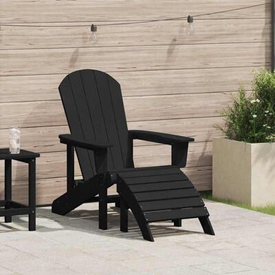 vidaXL Adirondack-Stuhl Schwarz 82 x 74 x 92 cm HDPE - Schwarz vidaXL Adirondack-Stuhl Schwarz 82 x 74 x 92 cm HDPE - Schwarz