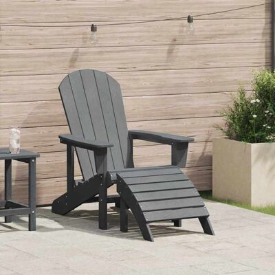 vidaXL Adirondack-Stuhl Hellgrau 82 x 74 x 92 cm HDPE - Hellgrau vidaXL Adirondack-Stuhl Hellgrau 82 x 74 x 92 cm HDPE - Hellgrau
