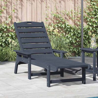 vidaXL Sonnenliege Marineblau 195,5 x 53 x 98,5 cm HDPE - Marineblau vidaXL Sonnenliege Marineblau 195,5 x 53 x 98,5 cm HDPE - Marineblau
