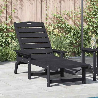 vidaXL Sonnenliege Schwarz 195,5 x 53 x 98,5 cm HDPE - Schwarz vidaXL Sonnenliege Schwarz 195,5 x 53 x 98,5 cm HDPE - Schwarz