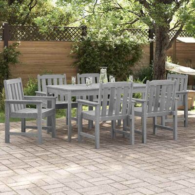 vidaXL Gartenstuhl 6 pcs Hellgrau 65,5 x 59 x 88 cm Polyethylen - Hellgrau vidaXL Gartenstuhl 6 pcs Hellgrau 65,5 x 59 x 88 cm Polyethylen - Hellgrau