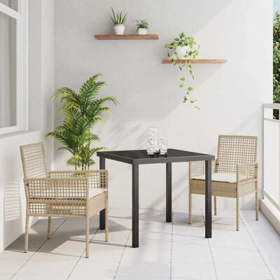 Vidaxl Gartensessel-Set aus 2 Stück - Elegantes Outdoor Rattanmöbel Vidaxl Gartensessel-Set aus 2 Stück - Elegantes Outdoor Rattanmöbel