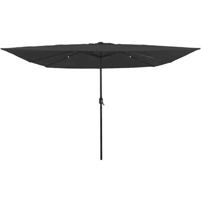 vidaXL Sonnenschirm 295x245 cm - Außenregenschirm mit LED-Lichtern - Modernes Design vidaXL Sonnenschirm 295x245 cm - Außenregenschirm mit LED-Lichtern - Modernes Design