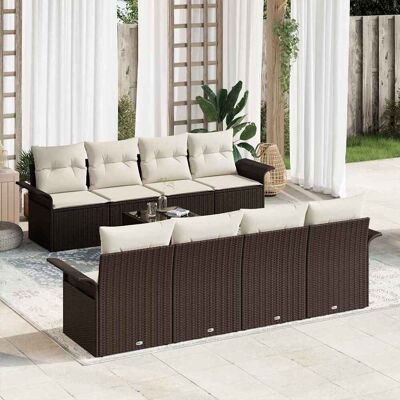 Vidaxl 9-teiliges Gartensofaset - Modernes Wetterfestes Rattan Vidaxl 9-teiliges Gartensofaset - Modernes Wetterfestes Rattan