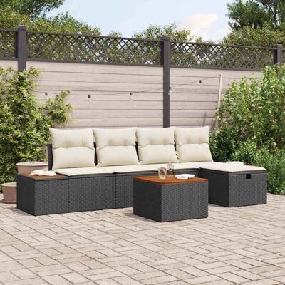 Vidaxl 6-teiliges Gartensofa-Set - Wetterfest, Modernes Design Vidaxl 6-teiliges Gartensofa-Set - Wetterfest, Modernes Design