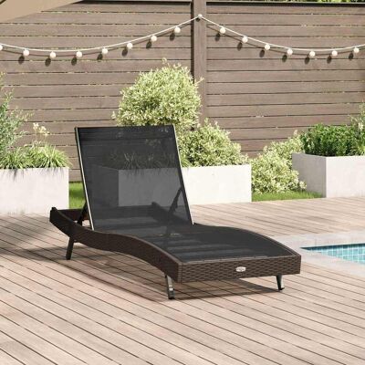 vidaXL Sonnenliege 197 x 70 x 82 cm Poly-Rattan vidaXL Sonnenliege 197 x 70 x 82 cm Poly-Rattan
