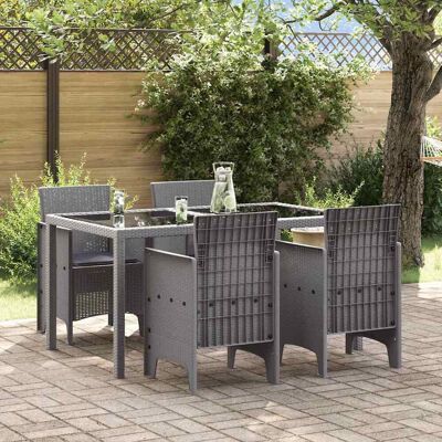 vidaXL Gartenstuhl 4 pcs Hellgrau 53 x 49 x 85 cm Polypropylen - Hellgrau vidaXL Gartenstuhl 4 pcs Hellgrau 53 x 49 x 85 cm Polypropylen - Hellgrau
