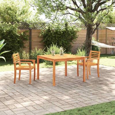 vidaXL Set aus 2 Natürliches Akazienholz Braun Massiv Akazienholz Brown - Outdoor Dining Set vidaXL Set aus 2 Natürliches Akazienholz Braun Massiv Akazienholz Brown - Outdoor Dining Set