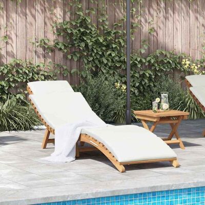 vidaXL Garten Sonnenliege Braun 198 x 55 x 58,5 cm Massivholz Teak - Braun vidaXL Garten Sonnenliege Braun 198 x 55 x 58,5 cm Massivholz Teak - Braun