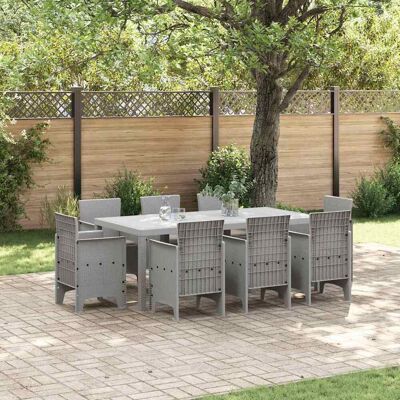 Vidaxl 9-teiliges Gartentisch-Set - UV-beständiges Polyethylen-Rattan Vidaxl 9-teiliges Gartentisch-Set - UV-beständiges Polyethylen-Rattan