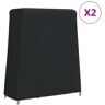 vidaXL Abdeckungen Tischtennisplatten 2 Stk. 165x70x185 cm 420D Oxford - Schwarz