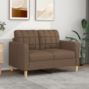 vidaXL 2-Sitzer-Sofa Braun 120 cm Stoff - Braun