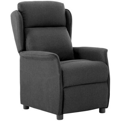 vidaXL Liegestuhl Dunkelgrau Polyester - Grau vidaXL Liegestuhl Dunkelgrau Polyester - Grau