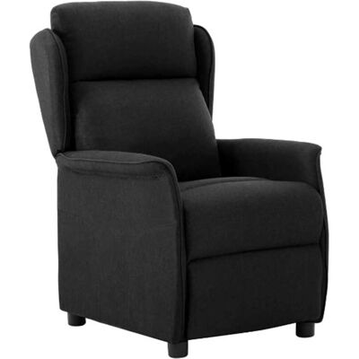vidaXL Liegestuhl Schwarz Polyester - Schwarz vidaXL Liegestuhl Schwarz Polyester - Schwarz