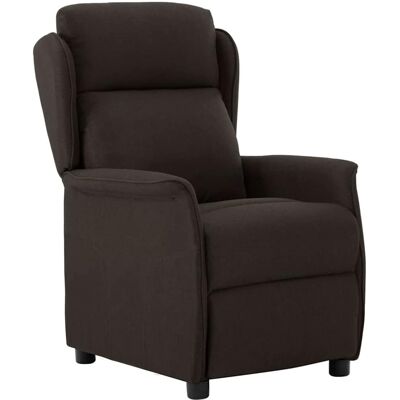 vidaXL Liegestuhl Dunkelbraun Polyester - Braun vidaXL Liegestuhl Dunkelbraun Polyester - Braun